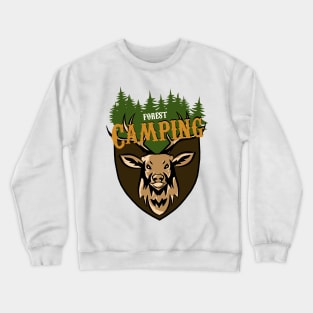 Forest Camping - Deer Mountain Crewneck Sweatshirt